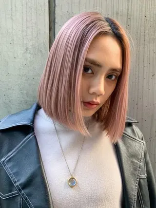カラー ショート 渋谷ハチ公口徒歩3分 🌈ヘアサロンM渋谷のヘアスタイル