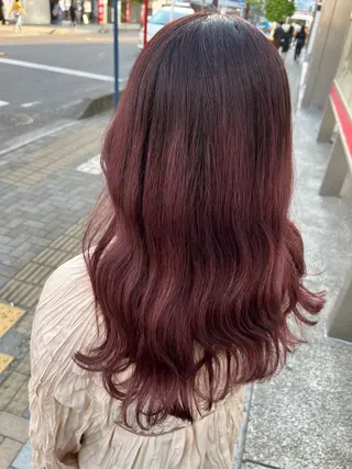 ロング カラー ヘアアレンジ ayaka 🍨のマツエク・マツパデザイン