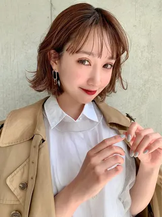 ミディアム カラー ヘアアレンジ 💍Story川越 オフィシャル💍のヘアスタイル