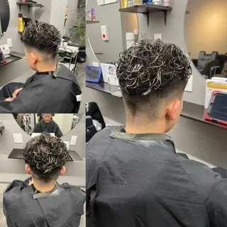 ショート カラー パーマ ヘアアレンジ メンズ キッズ ✨最強美容師✨ 💙にっしー西村💙のヘアスタイル