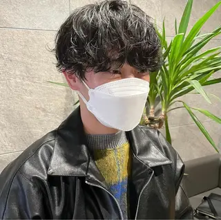 パーマ メンズカット　文山 翔世のヘアスタイル