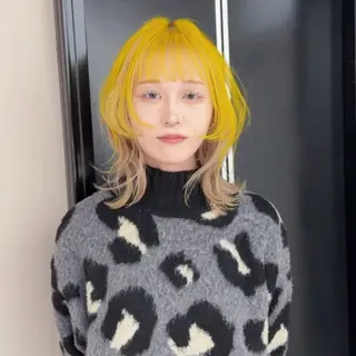 ミディアム カラー ハイトーン×レイヤー /RINのヘアスタイル