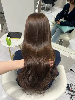 ロング カラー 𝑹𝒊𝒉𝒐🎀 名駅/大人韓国ヘアのヘアスタイル