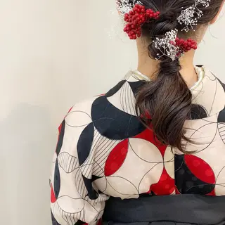 ミディアム takebuchi harukaのヘアスタイル