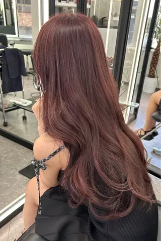 ロング カラー nanaka 🤍韓国ワンホンヘアのヘアスタイル