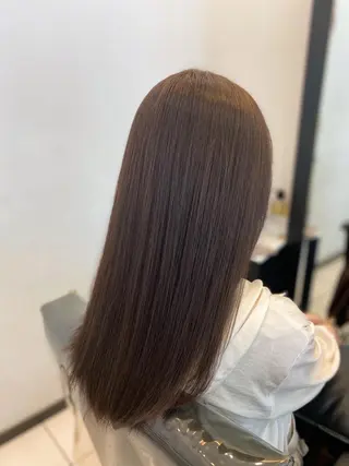 ミディアム YASU🍎CUT 赤系カラー/ヘアケアのヘアスタイル