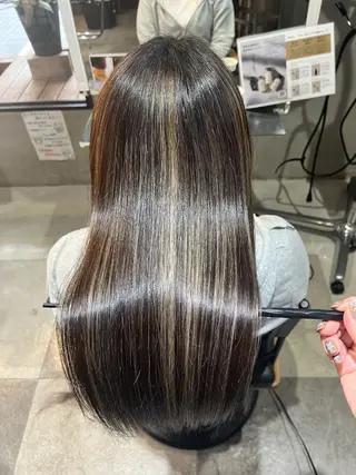 ロング パーマ 縮毛矯正/髪質改善/ ハイトーン/Makoのヘアスタイル