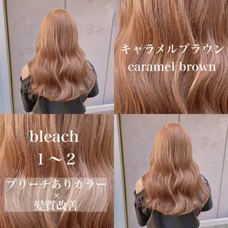 セミロング カラー ️💕淡いハイトーン 💕︎︎ひかるのヘアスタイル