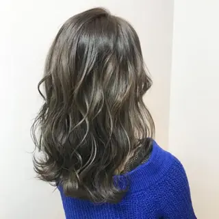 ミディアム カラー sharesalon セキケイタのヘアスタイル