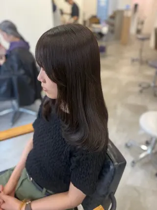 ロング カラー ヘアアレンジ Himawari♡ 柔らかいカラーのヘアスタイル