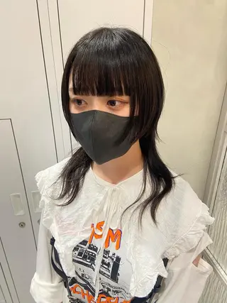 セミロング 🌷ピンク/韓国風 暖色カラー ゆい🌷のヘアスタイル