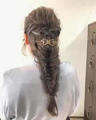 ロング カラー ヘアアレンジ 前田 裕介のヘアスタイル