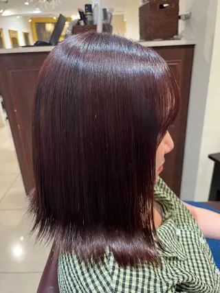 ミディアム カラー レディースカット SHIORIのヘアスタイル