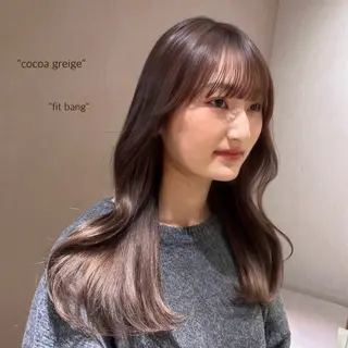 セミロング カラー ミディアムヘア Chifumiのヘアスタイル