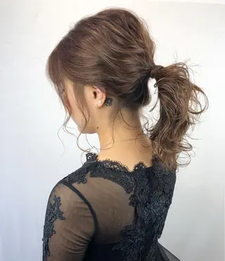 カラー ヘアアレンジ 🤍2nd🤍田所 美希のヘアスタイル