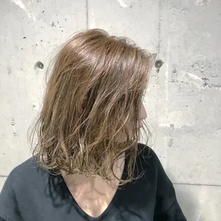 ミディアム カラー 🌟横浜THREE 店長担当🌟のヘアスタイル