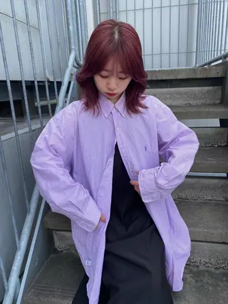 ミディアム カラー mai / linoah˚✧のヘアスタイル