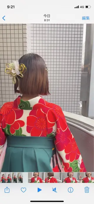 ショート カラー ヘアアレンジ 外山 なつ美のネイルデザイン