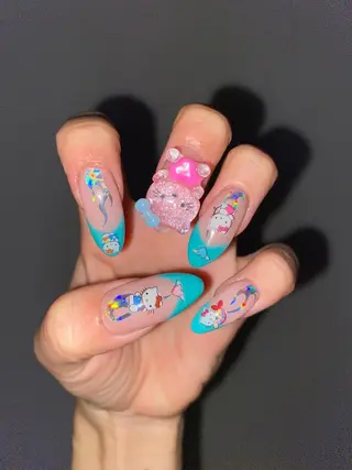 ネイル en　nail 池袋店所属・個性派🌺推しネイル 💅💞hota🐇のネイルデザイン