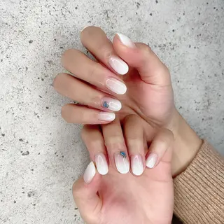 ミディアム カラー パーマ ヘアアレンジ メンズ キッズ ネイル マツエク・マツパ Salon Ｋのネイルデザイン