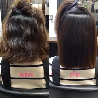 ミディアム 縮毛矯正&髪質改善 MAILHAIRのヘアスタイル