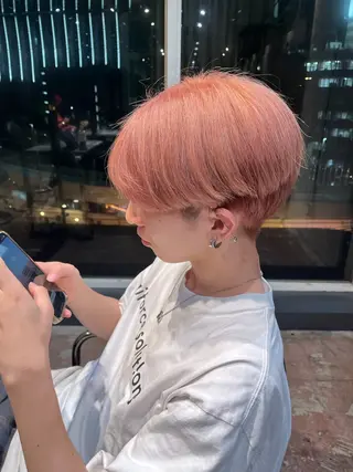 カラー メンズ 💕ハイトーン艶 カラー💕ゆぅーなのヘアスタイル