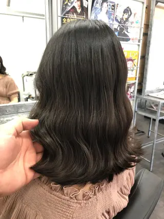 セミロング カラー ヘアアレンジ 大塚 貴之のヘアスタイル