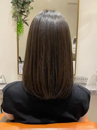 セミロング カラー 暖色/ベージュ/ メンズ/鈴木彩のヘアスタイル