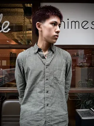 ショート カラー メンズ sole所属・mitsuki 名古屋/栄のヘアスタイル