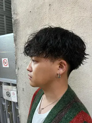 ショート パーマ メンズ 🏆メンズヘア特化 🥇代表りんぺーのヘアスタイル