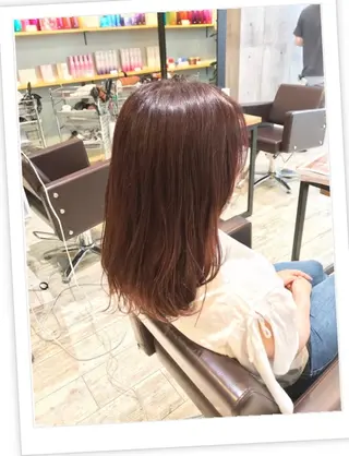 ミディアム カラー パーマ ヘアアレンジ メンズ キッズ ネイル マツエク・マツパ EnBlesS西宮 マンツーマン神道有基のヘアスタイル