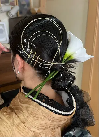 ヘアアレンジ Miwa🦋渋谷/ 透明感カラー/セットのヘアスタイル