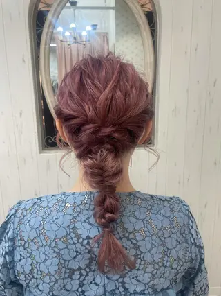 セミロング カラー ヘアアレンジ 韓国ヘア/Color Coutureかなのヘアスタイル