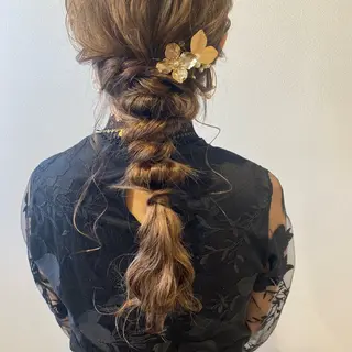 ロング ヘアアレンジ 久保田 茜のヘアスタイル