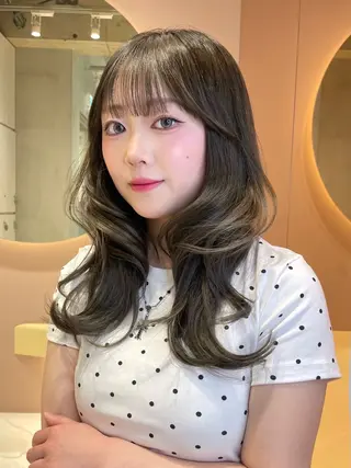 セミロング 大宮🤍縮毛矯正 レイヤー🪽なるのヘアスタイル