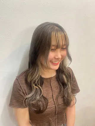 ロング カラー Harukaレイヤー /ハッシュカット♡のヘアスタイル