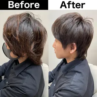 カラー メンズ Soleria 田中慎一のヘアスタイル