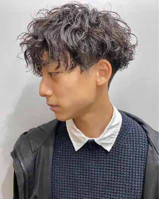 パーマ メンズ YUKI 新宿カット パーマ/カラーのヘアスタイル