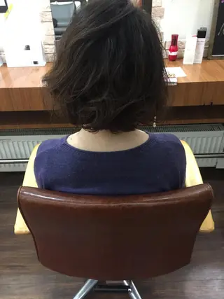 ミディアム カラー 齊藤 篤士のヘアスタイル