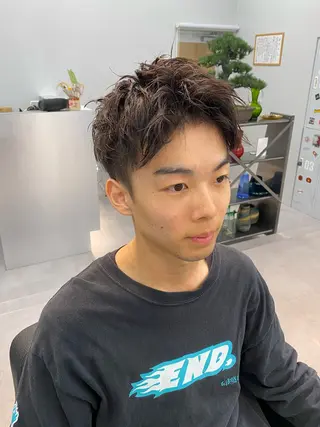 ショート ヘアアレンジ メンズ フェードモデル限定 🔥高円寺Maiのヘアスタイル