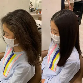 ロング パーマ 【縮毛矯正プロ講師】 島野 伊央汰のヘアスタイル