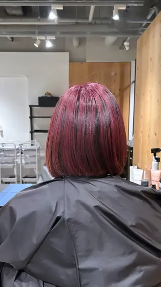 ショート カラー スキバサミを使わない カット🌼唯🌼のヘアスタイル