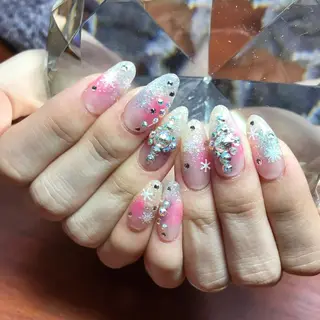 セミロング ネイル 《LB》ラブリエ Nail&eyeのマツエク・マツパデザイン
