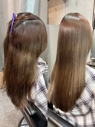 ロング カラー パーマ ショートボブ髪質改善 縮毛矯正のプロ山道潤のヘアスタイル