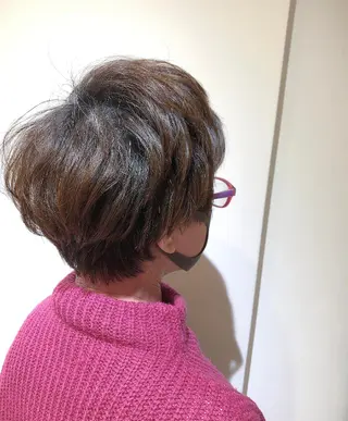 ショート パーマ 過去一の柔髪ヘア 🌿einshairのヘアスタイル