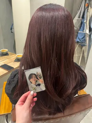 ロング カラー 🦮shiori アイドルオタク🦮のヘアスタイル