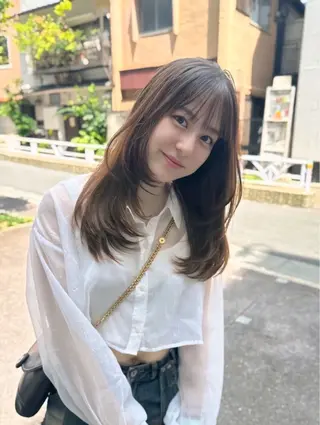 ミディアム カラー 韓国ヘア 店長NEGIのヘアスタイル