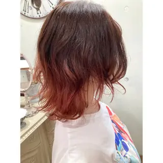 ミディアム カラー ヘアアレンジ マエダ　カズエ🫶 coronahairのヘアスタイル