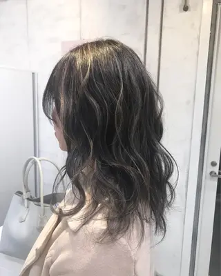 セミロング カラー ヘアアレンジ 縮毛矯正 髪質改善寺坂雄飛💐のヘアスタイル