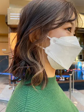 ミディアム カラー 🇰🇷柔らか透明感 ／Miho🫧のヘアスタイル